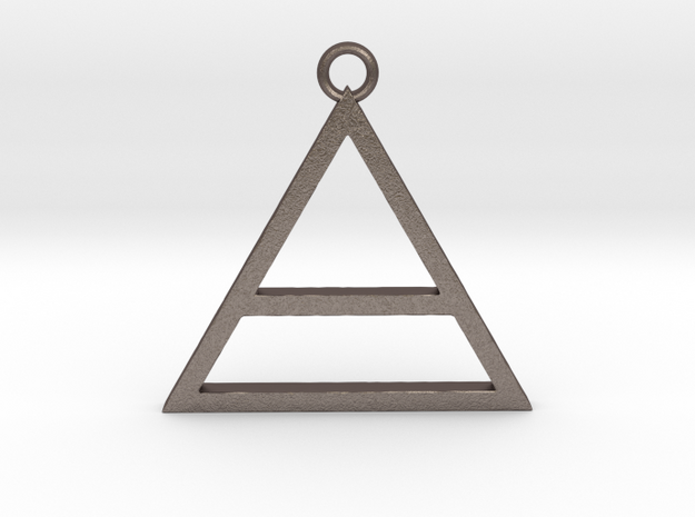 30 Seconds To Mars Pendant in Polished Bronzed Silver Steel