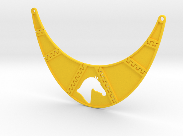 Branded Breastpiece Necklace (TheMarketingsmith) in Yellow Processed Versatile Plastic