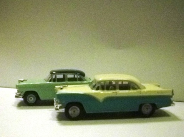 55 Ford Wheel 2 Sets in Smoothest Fine Detail Plastic