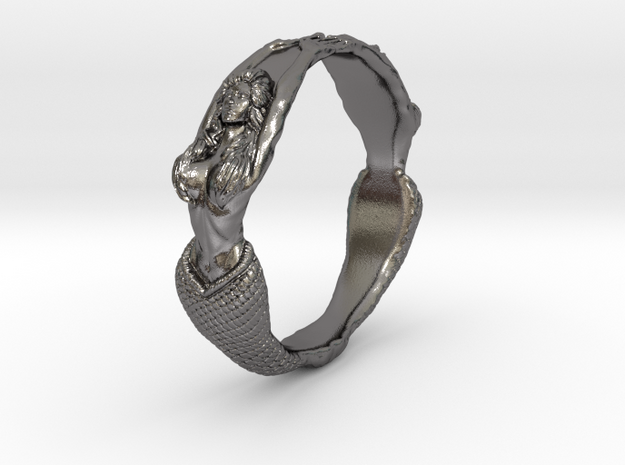 The Lady from the Sea bangle  in Polished Nickel Steel