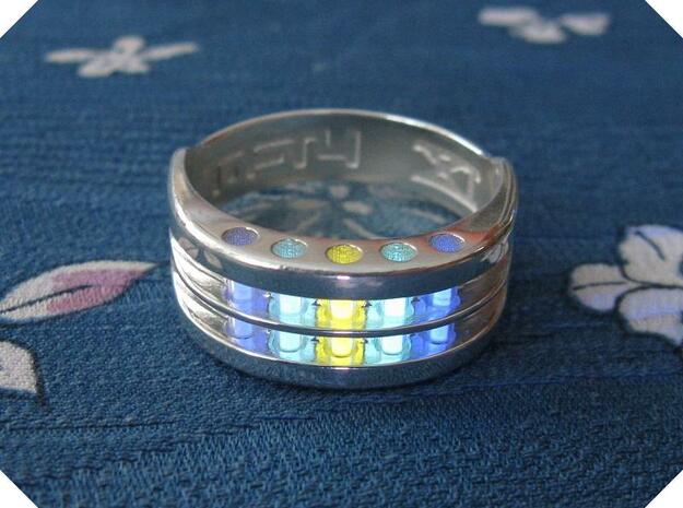 US9 Ring XI: Tritium in Polished Silver