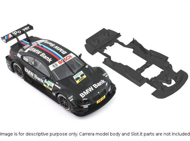  S02-ST4 Chassis for Carrera BMW M3 DTM SSD/STD in Black Natural Versatile Plastic