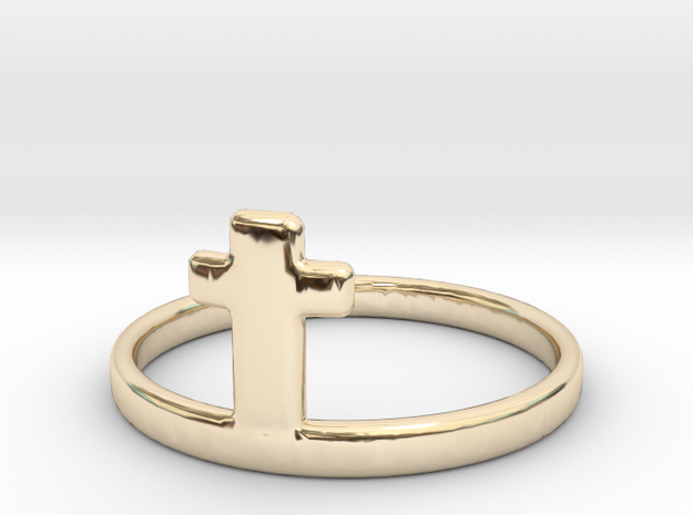 Crossring (approx. size 8) in 14K Yellow Gold