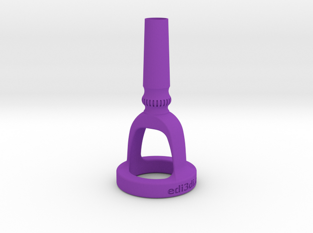 Contrabass Tuba Cut-Away Mouthpiece  in Purple Processed Versatile Plastic