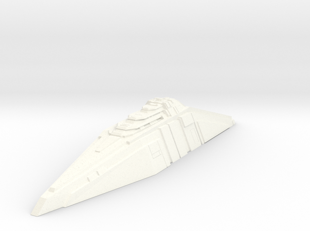 Ship Concept - Tide Breaker (Widened Version) in White Processed Versatile Plastic