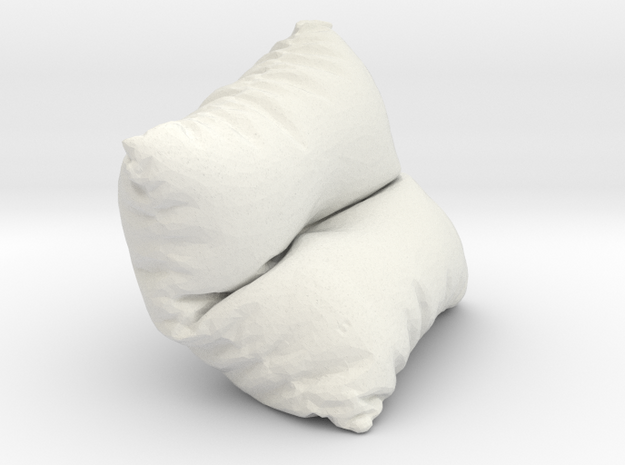 Mini Cushion in White Natural Versatile Plastic