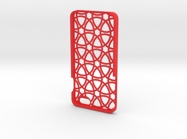 Iphone 6 Plus Circle case in Red Processed Versatile Plastic