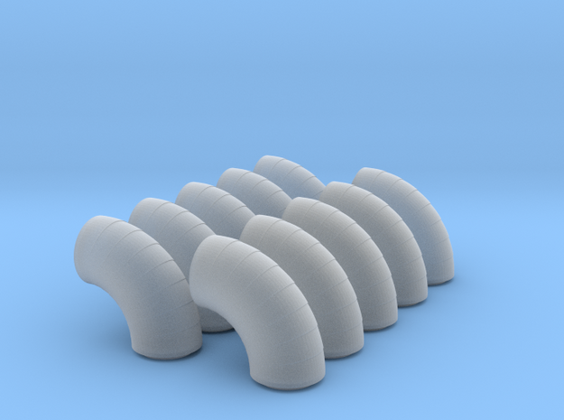Segmented Elbow10ea in Smooth Fine Detail Plastic