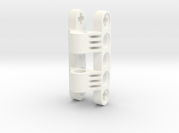 Gearcase for Helical gears 8z in White Processed Versatile Plastic