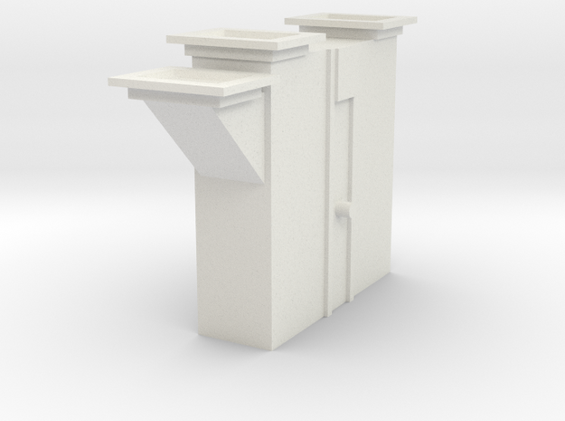 'S Scale' - Bucket Elevator Boot in White Natural Versatile Plastic