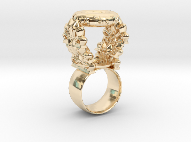"Quit the Typical" Ring (Size 5) in 14k Gold Plated Brass