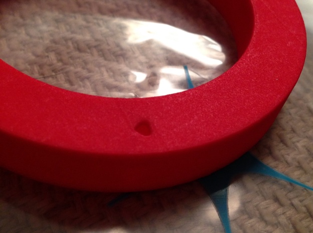 simple bangle form in Pink Processed Versatile Plastic