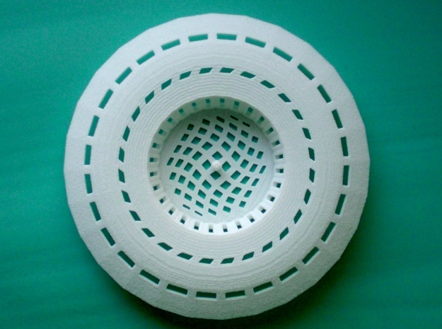 Drain Filter in White Natural Versatile Plastic