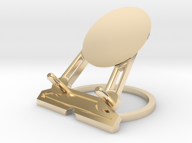 Infinity Smartphone Charging Stand by H Designs in 14K Yellow Gold