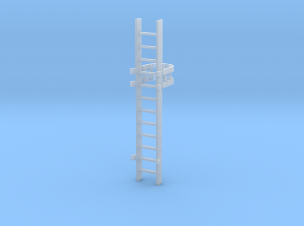 'S Scale' - 10 Ft. Caged Ladder in Tan Fine Detail Plastic