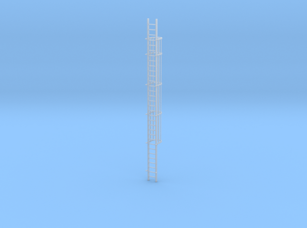 'S Scale' - 30 Ft. Caged Ladder in Tan Fine Detail Plastic
