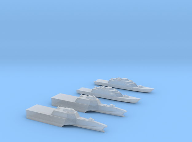 1:3000 Littoral Combat Ships Freedom+Independence in Smooth Fine Detail Plastic