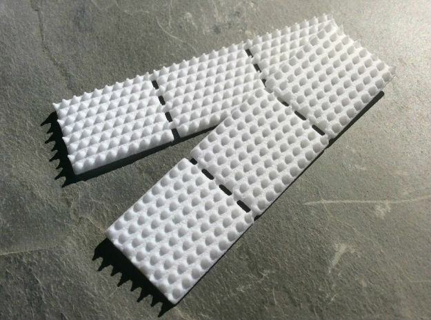 OO Gauge (1/76.2) Anti Trespass Mat Set of 6 in White Natural Versatile Plastic