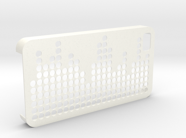 IPhone 4 4S Case Equalizer in White Processed Versatile Plastic
