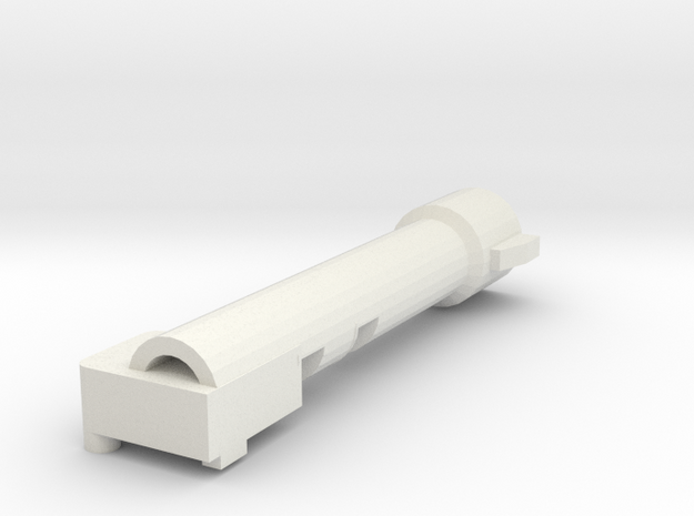 Combiner Wars Megatron shoulder cannon in White Natural Versatile Plastic