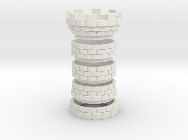 The Tower [FINAL] Seperated in White Natural Versatile Plastic