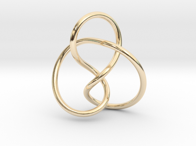 0354 Hyperbolic Knot K2.1 in 14K Yellow Gold
