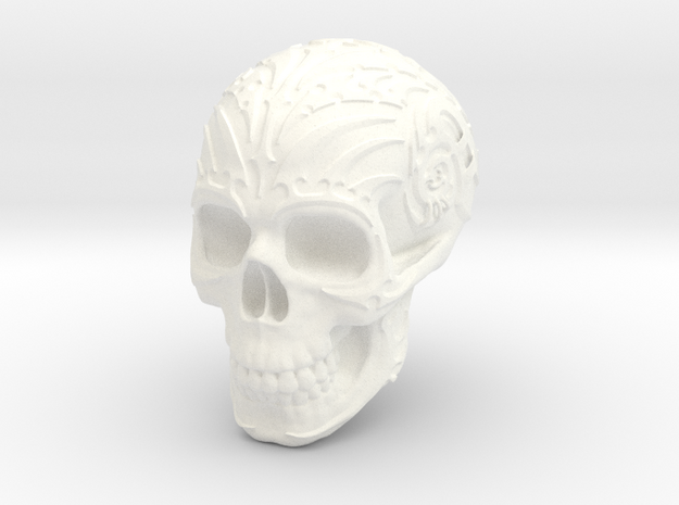 Skull mechanical in White Processed Versatile Plastic