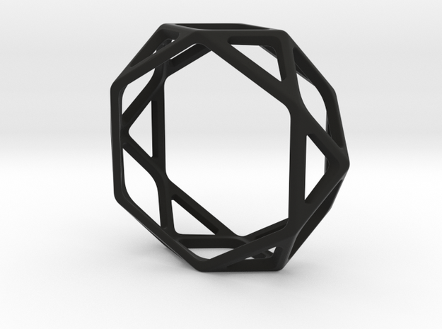 Structural Ring size 13 in Black Natural Versatile Plastic