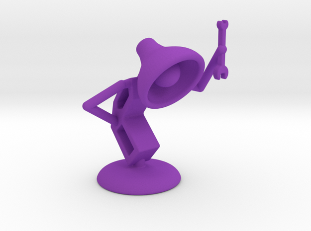 Lala as "Mechanic" - DeskToys in Purple Processed Versatile Plastic