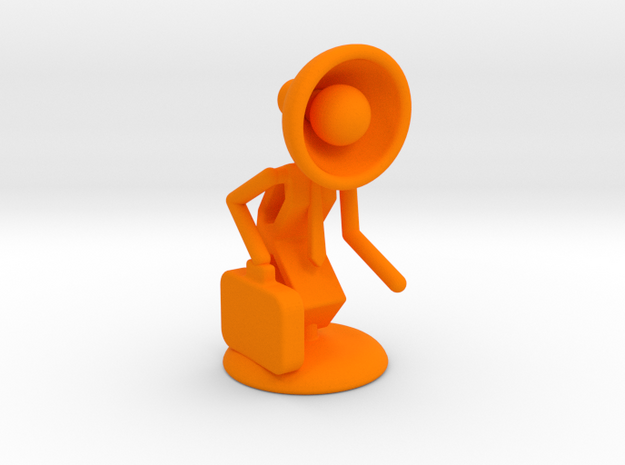 Lala as "Executive Manager" - DeskToys in Orange Processed Versatile Plastic