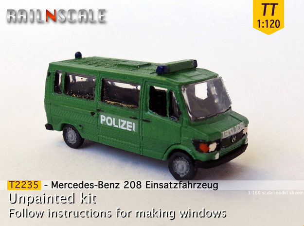 Mercedes-Benz 208 Einsatzfahrzeug (TT 1:120) in Tan Fine Detail Plastic