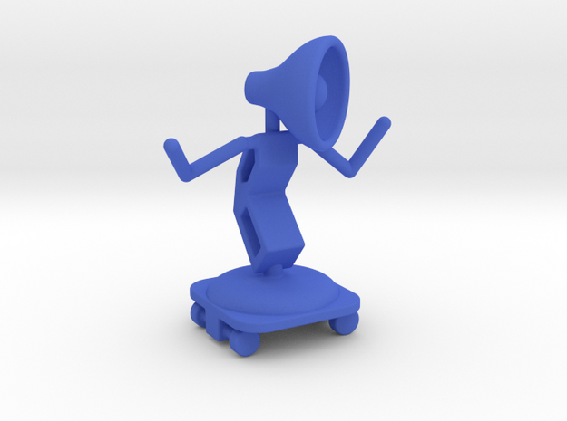 Lala - with Skating Shoe - DeskToys in Blue Processed Versatile Plastic