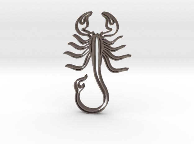 Scorpion1b in Polished Bronzed Silver Steel