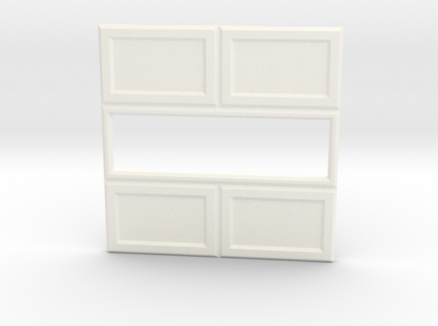 Paneled Wall 003 Passthrough in White Processed Versatile Plastic
