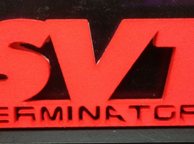 SVT Terminator Emblem in Black Natural Versatile Plastic