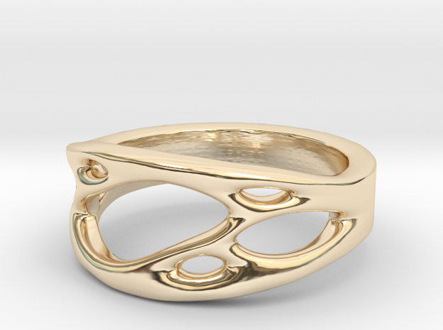 Frohr Design Ring Cell Cylcle in 14k Gold Plated Brass