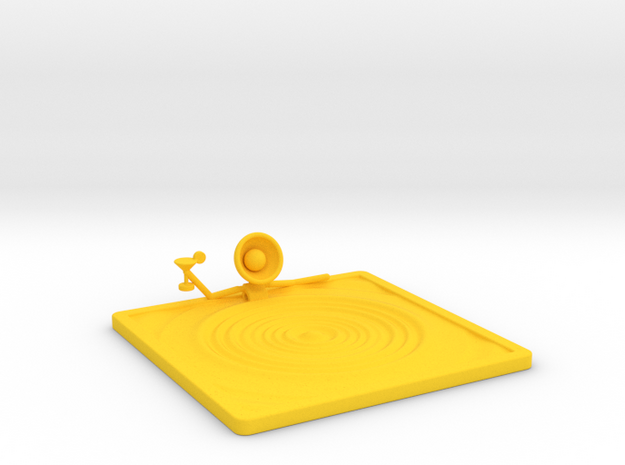 Lala "Relaxing in Swimming Pool" - DeskToys in Yellow Processed Versatile Plastic