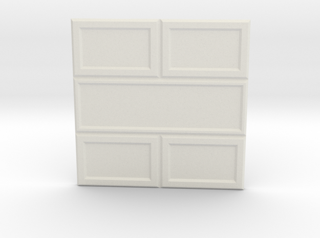 Paneled Wall 002 in White Natural Versatile Plastic