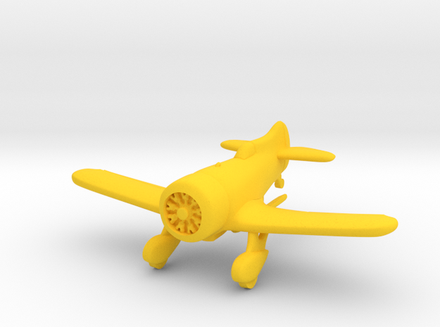 1:144 Gee Bee Model Z Racer Plane in Yellow Processed Versatile Plastic