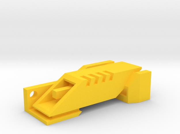 Ingress Portal Key ( 2.25in long ) in Yellow Processed Versatile Plastic