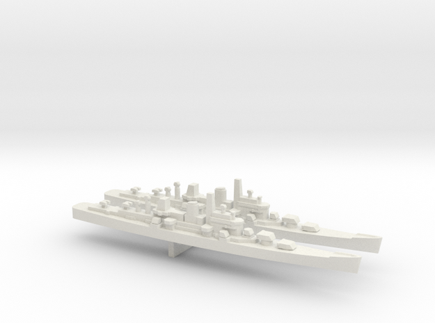 Boston-Class Cruiser x 2, 1/3000 in White Natural Versatile Plastic