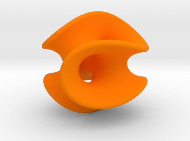 Chen-Gackstatter Surface in Orange Processed Versatile Plastic