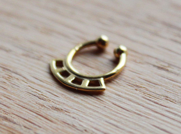Septum Ring Test in Polished Brass