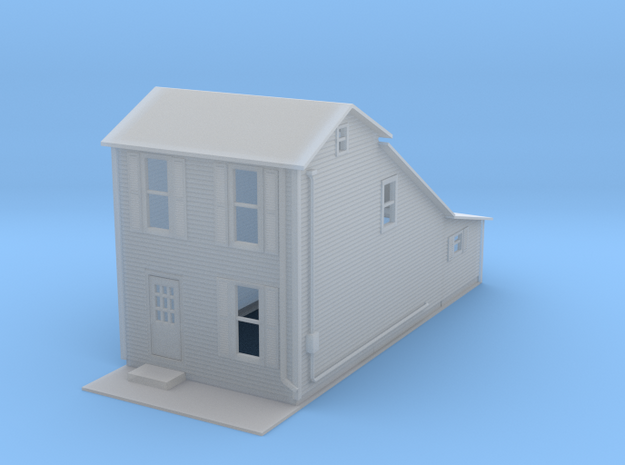 House Two Story Z Scale in Tan Fine Detail Plastic