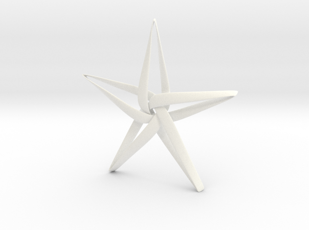 Star in White Processed Versatile Plastic