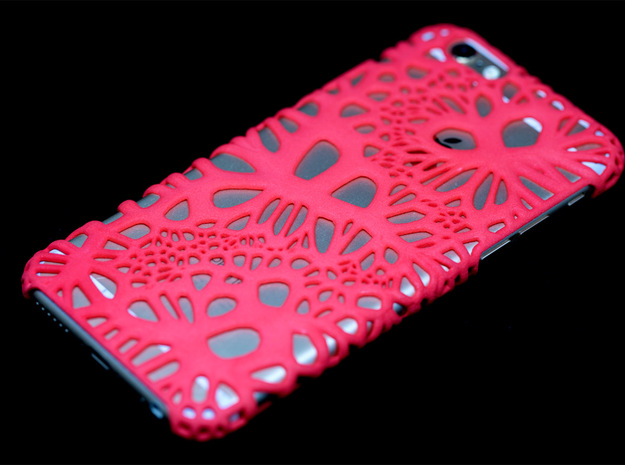 iPhone6 Case Wave (Extreme Voronoi Edition) in Red Processed Versatile Plastic