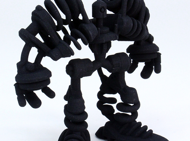 Springbot V2-7 /Series#1  (140% 4.7cm/1.85") in Black Natural Versatile Plastic