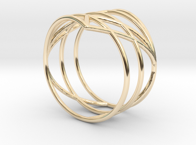 23 Ring 17,20mm in 14K Yellow Gold