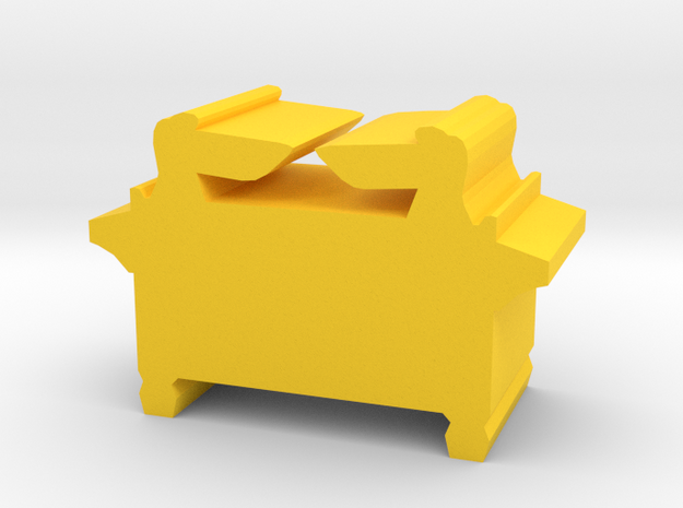 Game Piece, Ark Of The Covenant artifact in Yellow Processed Versatile Plastic