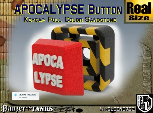 Full Color Button of APOCALYPSE in Full Color Sandstone